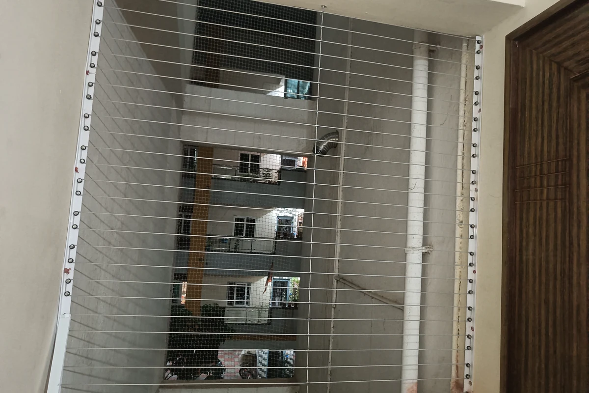 Balcony Invisible Grills in Banjara Hills modern apartment