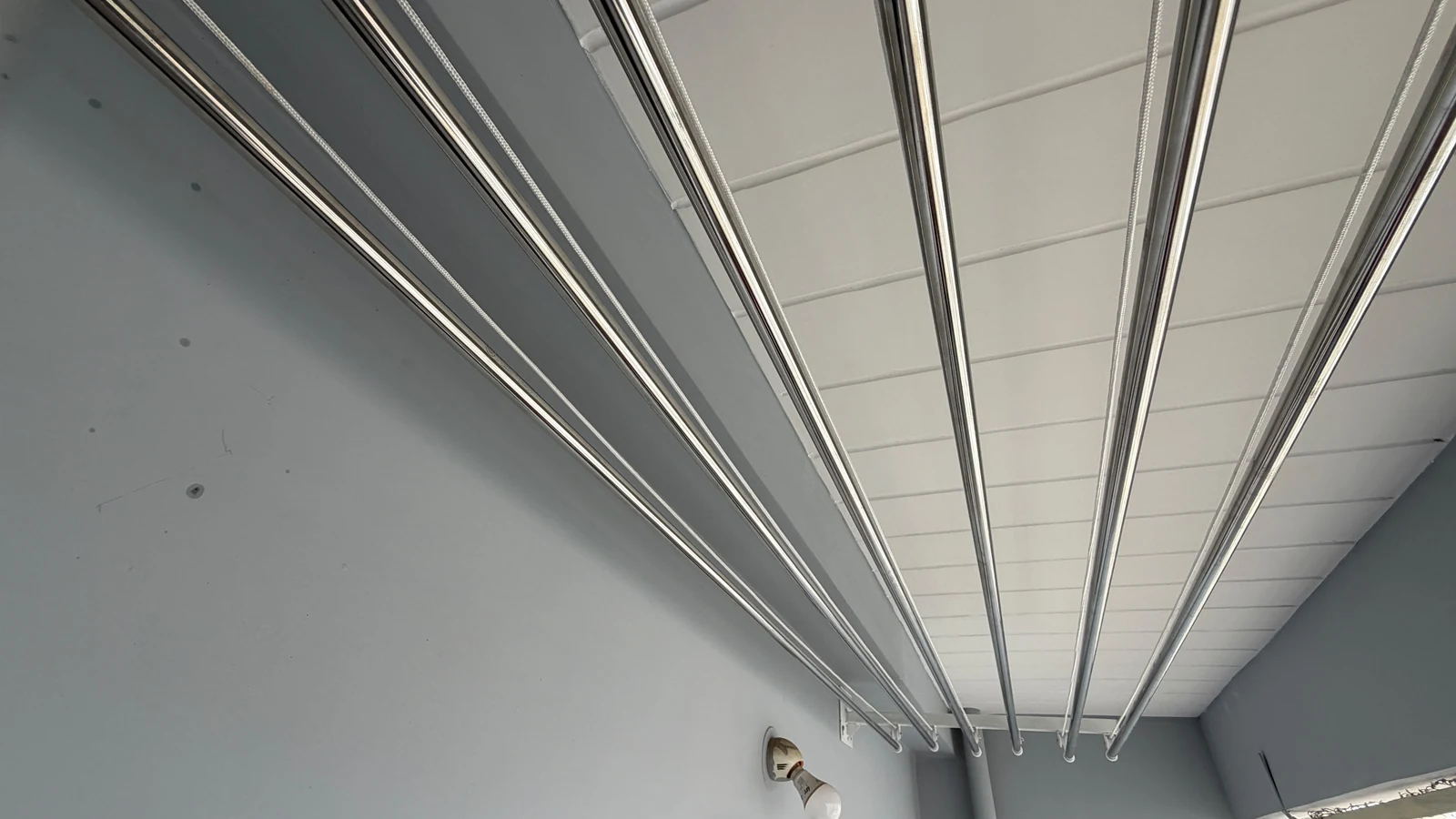 Cloth Hangers in Gachibowli apartment utility area