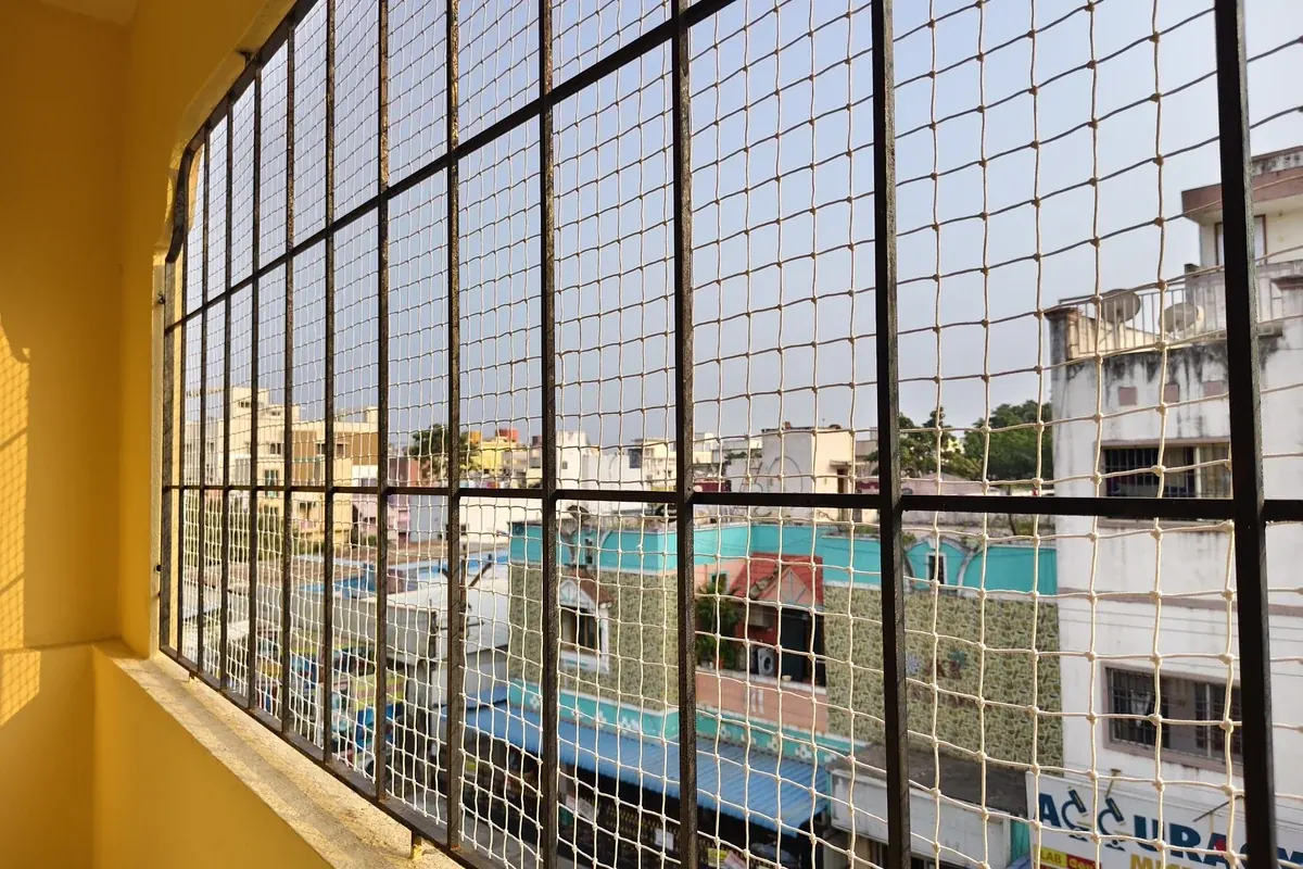 Window Pigeon Nets in Hitech City apartment