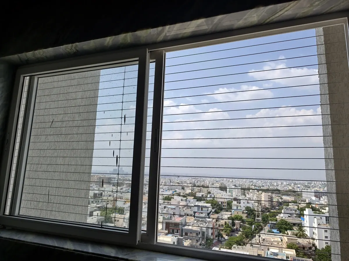 Invisible Grill installation for Jubilee Hills apartment