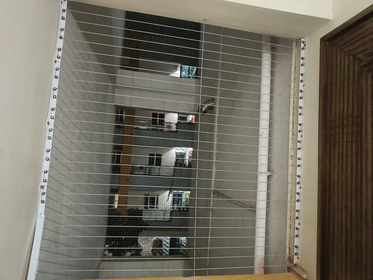 Invisible Grill installation in Kompally apartment
