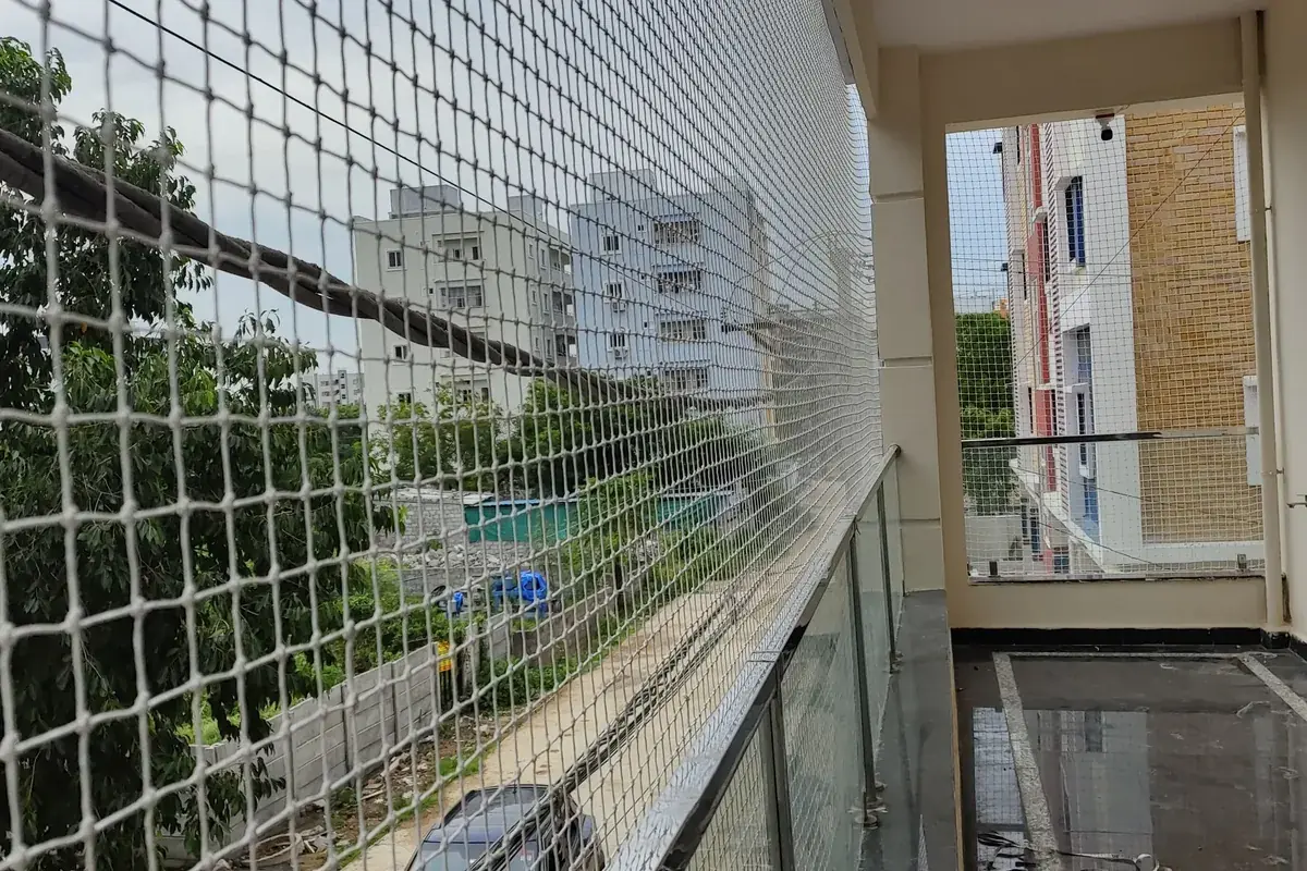 Balcony Safety Nets in Manikonda apartment
