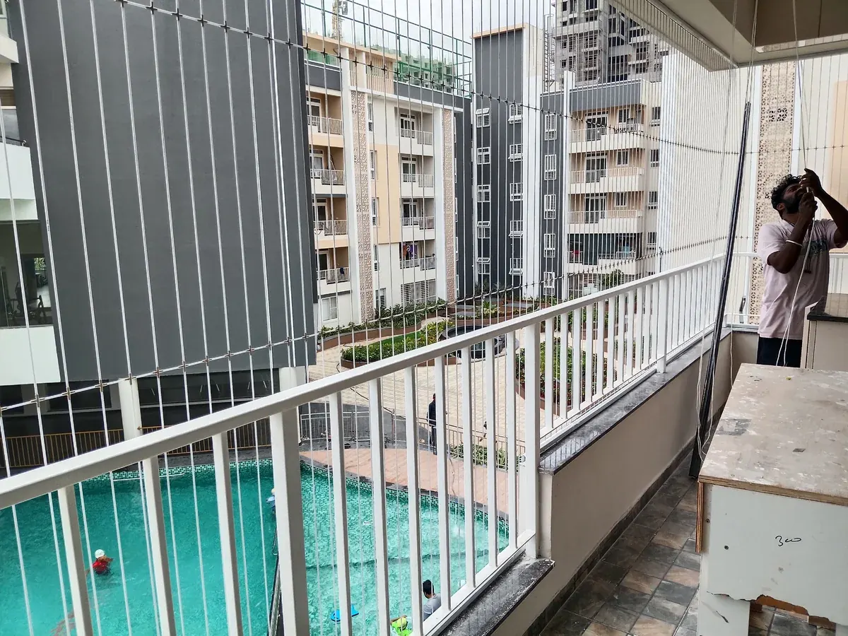 Invisible Grill installation in a Tolichowki apartment