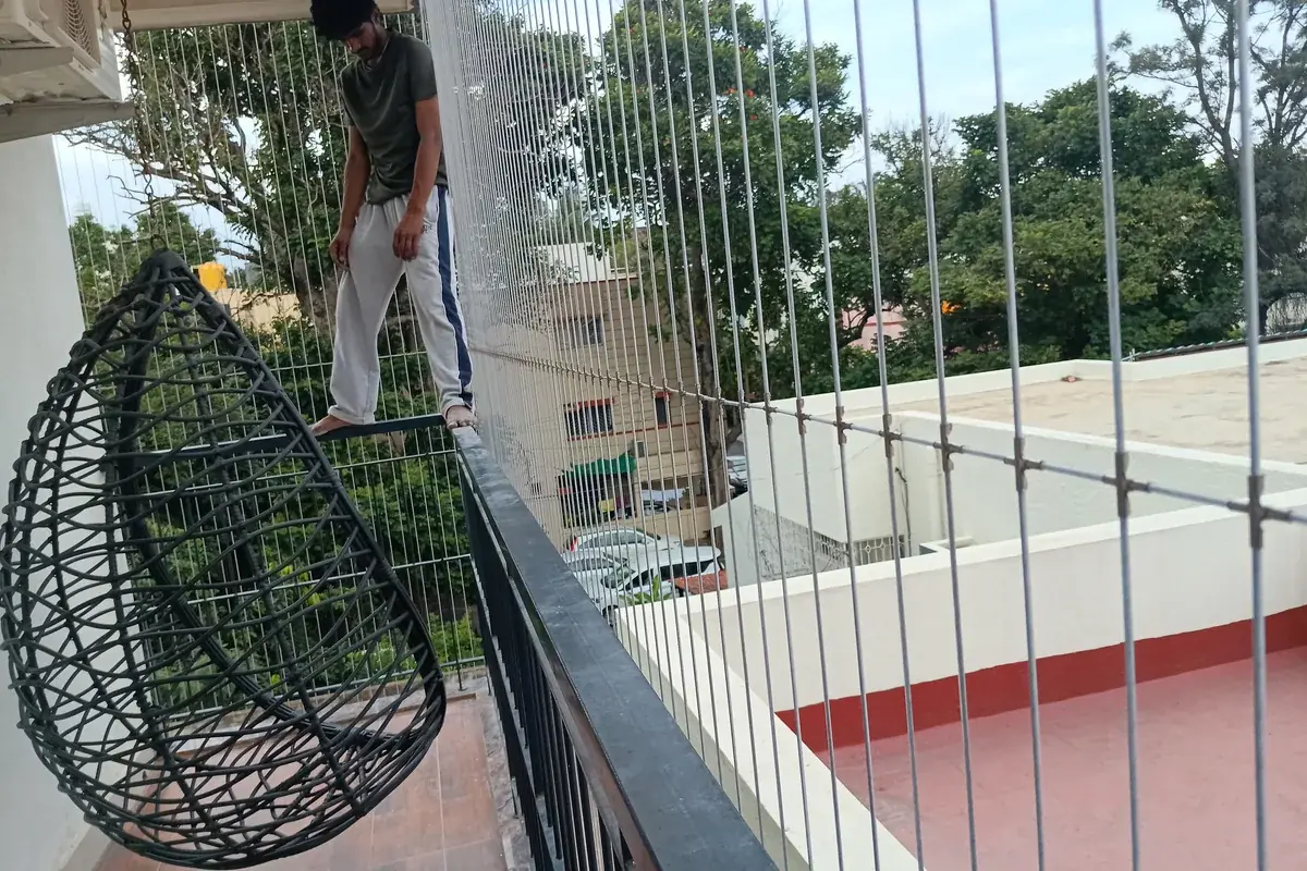 Window Invisible Grills in Uppal home