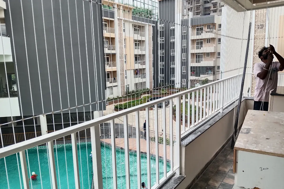 Balcony Invisible Grills in Hyderabad